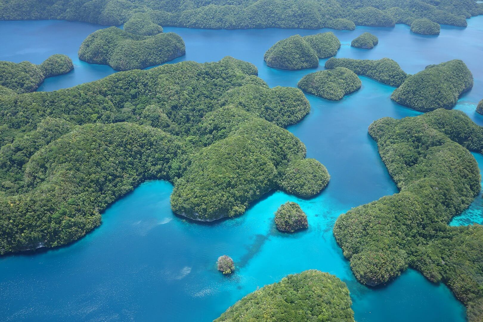 Aerial view of Palau